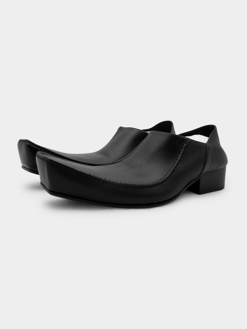 Balenciaga Romeo Black Leather Loafers 42 - Picture 2 of 9